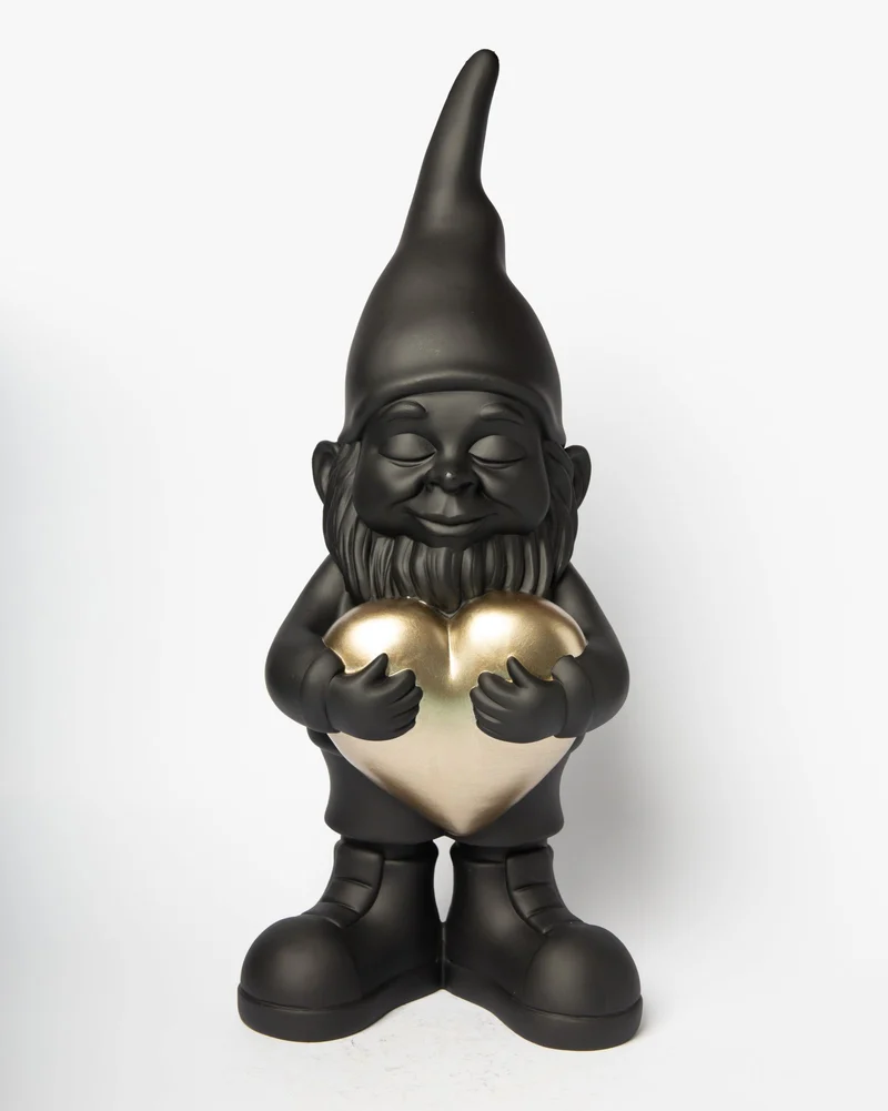 BLOGO Statuetta Innamorato Nero 13,6xH28cm