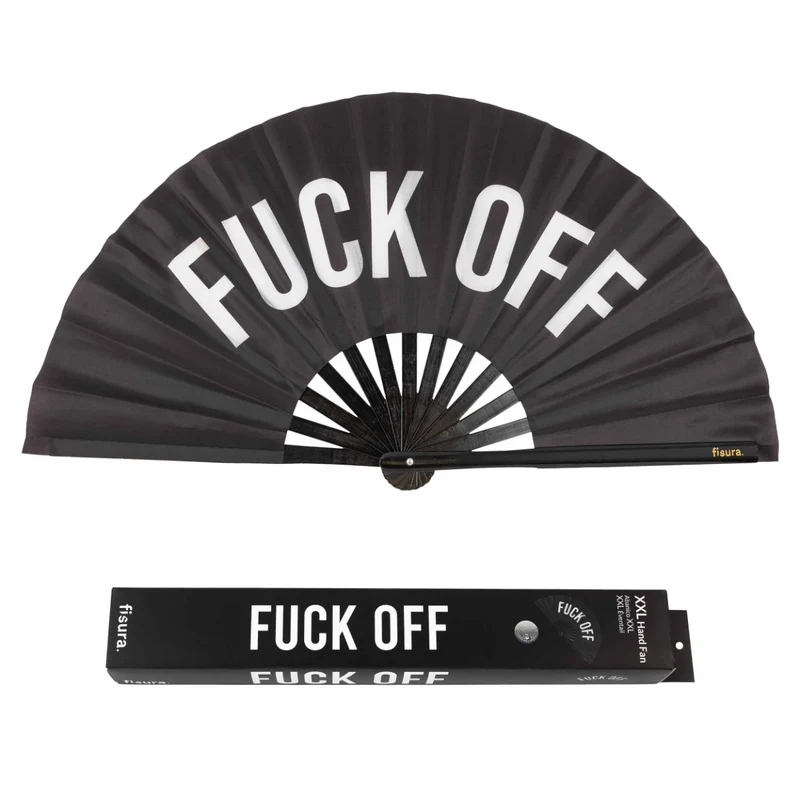 VENTAGLIO NERO XXL FUCK OFF FISURA