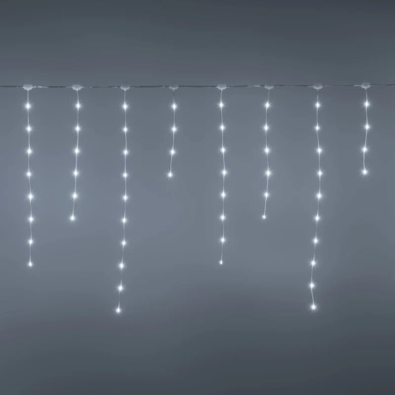 CASCATA LUMINOSA ICE LIGHT 512CM H75CM 224 LED BIANCO FREDDO