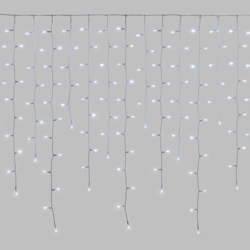 CASCATA LUMINOSA ICE LIGHT 350CM 432 LED BIANCO