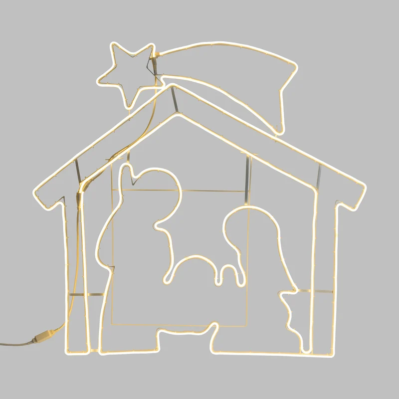 PRESEPE LUMINOSO NEON 1320 LED 1,5M + 115XH115CM