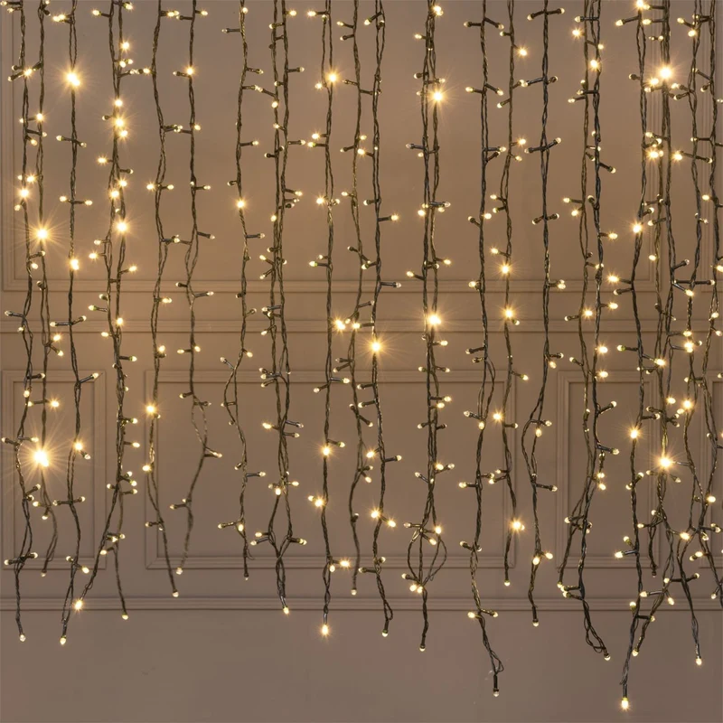 CATENA LUMINOSA 100M 1000 MAXI LED CONVEX BIANCO CALDO