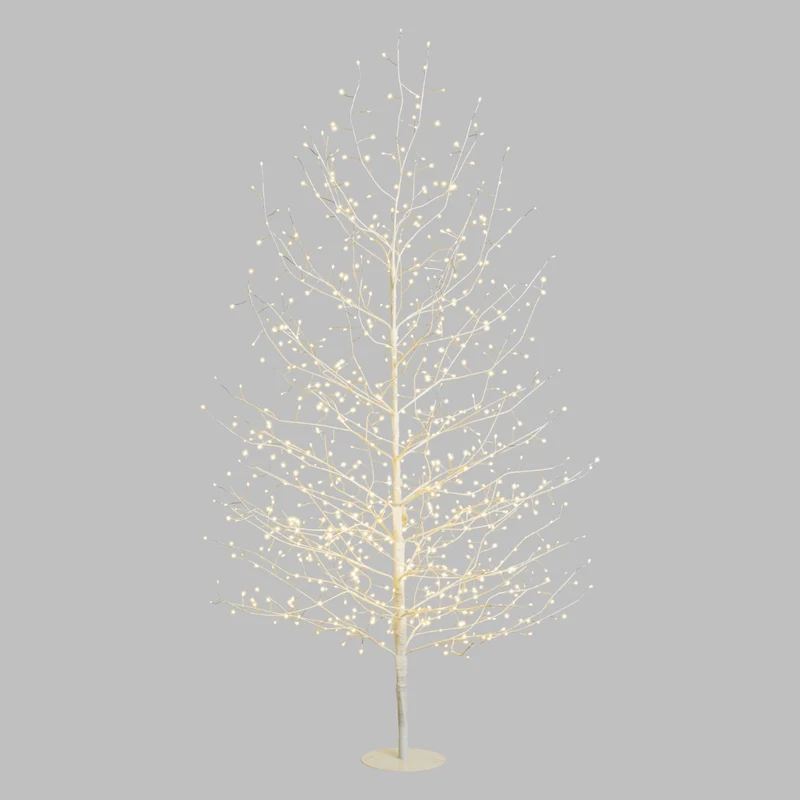 ALBERO RAMO TIGLIO BIANCO H170CM 784 MICROLED BIANCO CALDO