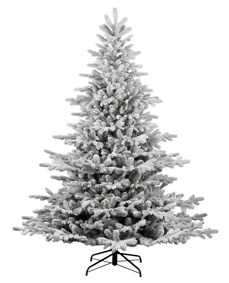 Albero di Natale Abete Maiorca floccato 210 cm Innevato