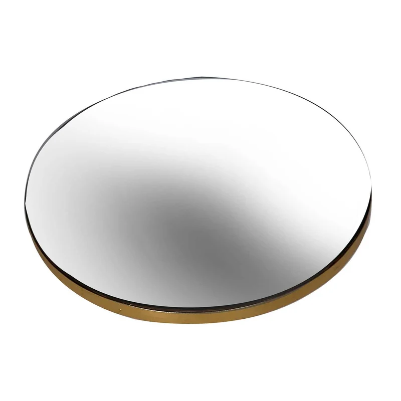 Centrotavola a Specchio Ø30,5x2h cm Oro