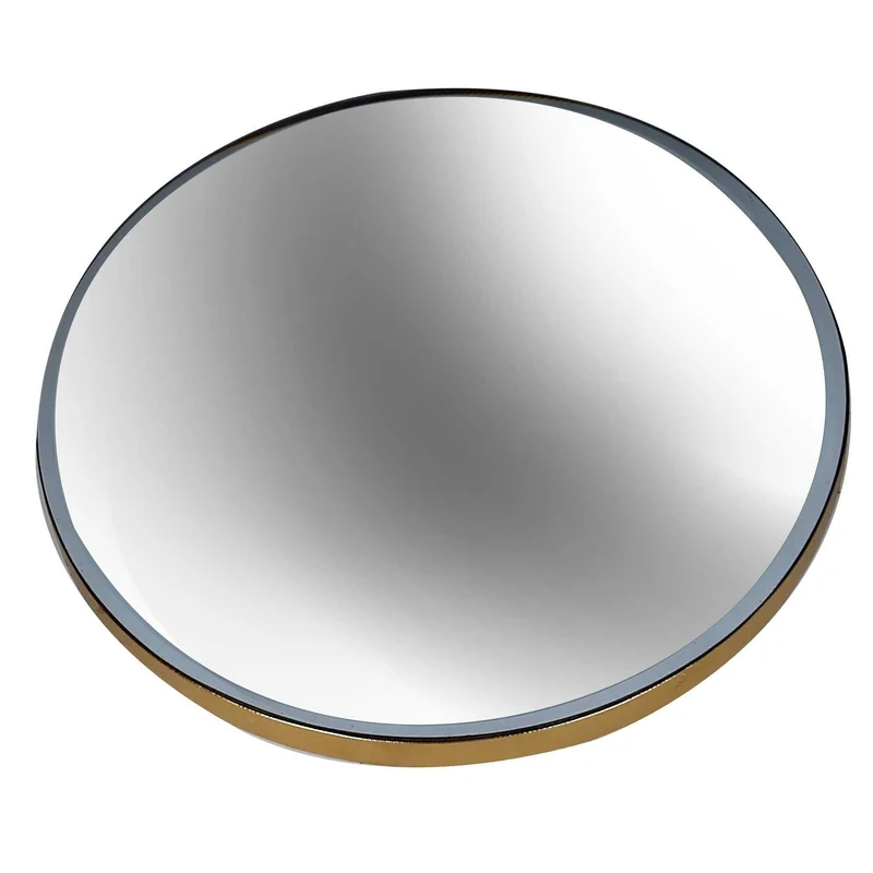 Centrotavola a Specchio Ø25,5x2h cm Oro