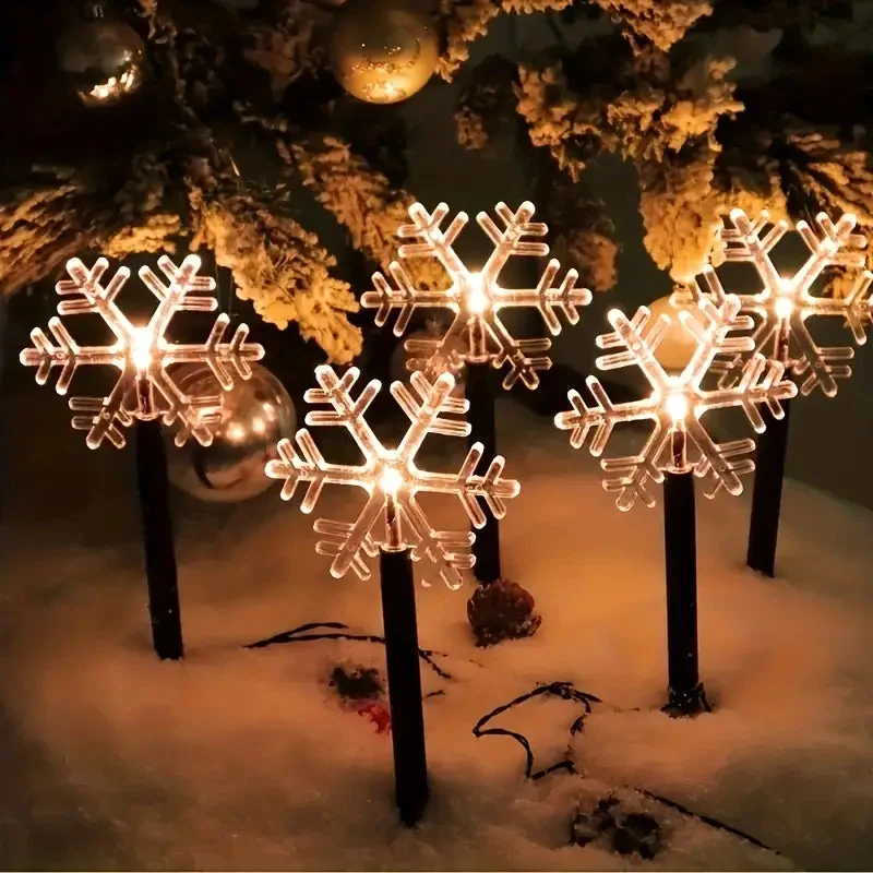 SnowGlow - Solar Pathway Lights til festlig udendørs charme