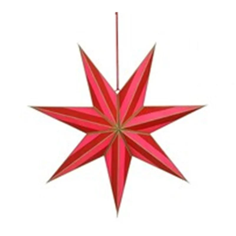 Pendente Stella H.18 D.60 cm Rosso