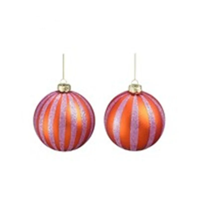 Pallina a Strisce D.10 cm Arancione/Lilla Modello Assortito