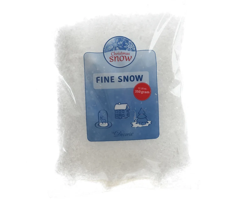 NEVE ARTIFICIALE BIANCA PER DECORI NATALIZI