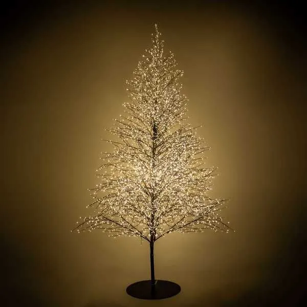 Albero 6590 LED Bianco Caldo Diam 180x300h cm