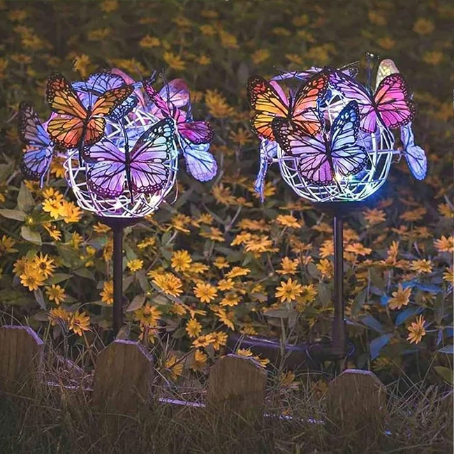 LumaFlutter - Solar Butterfly Stake Lights for en magisk haveglød