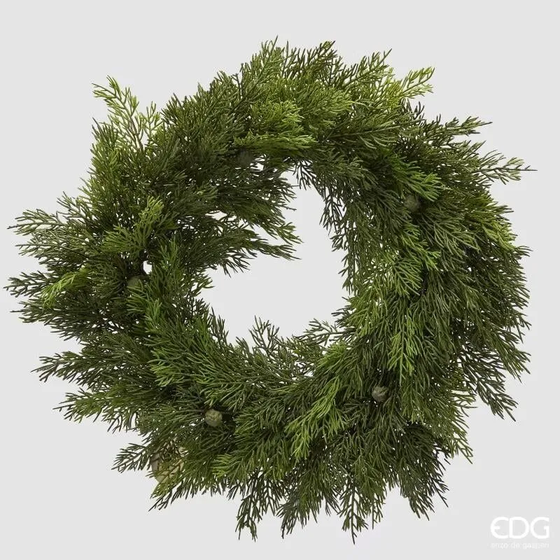 Corona Thuja con Bacche D.50 Verde
