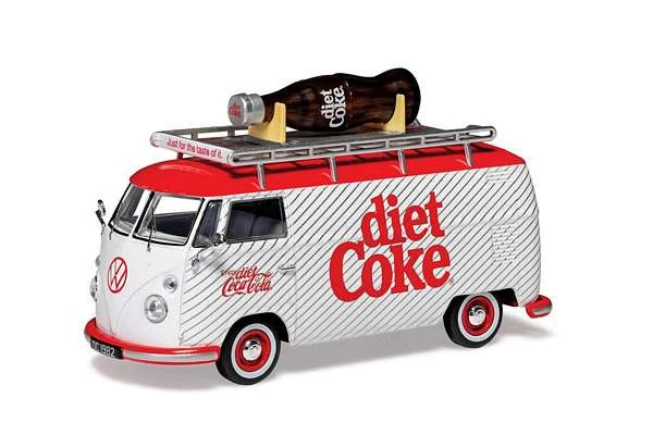 Camper Volkswagen T1 DIET COKE GIANT BOTTLE Modellino Natalizio 1:43