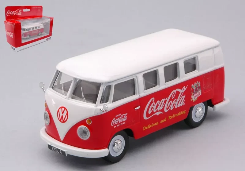 Van Volkswagen VW T1 Bus 1960 Coca Cola modellino natalizio 1:43