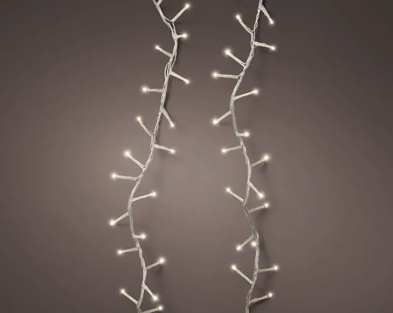 Catena luminosa, 60 metri, 3000LED, 8 giochi di luce e luce bianco caldo.