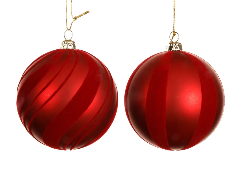 pallina di natale Rossa Opaca modello assortito 8cm