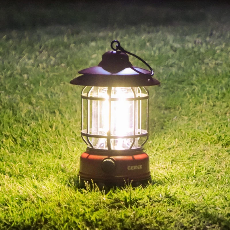 RetroFlame - Vintage LED lanterne til udendørs eventyr