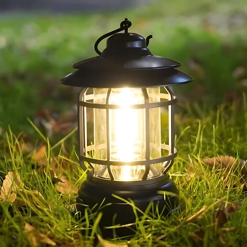 RetroFlame - Vintage LED lanterne til udendørs eventyr