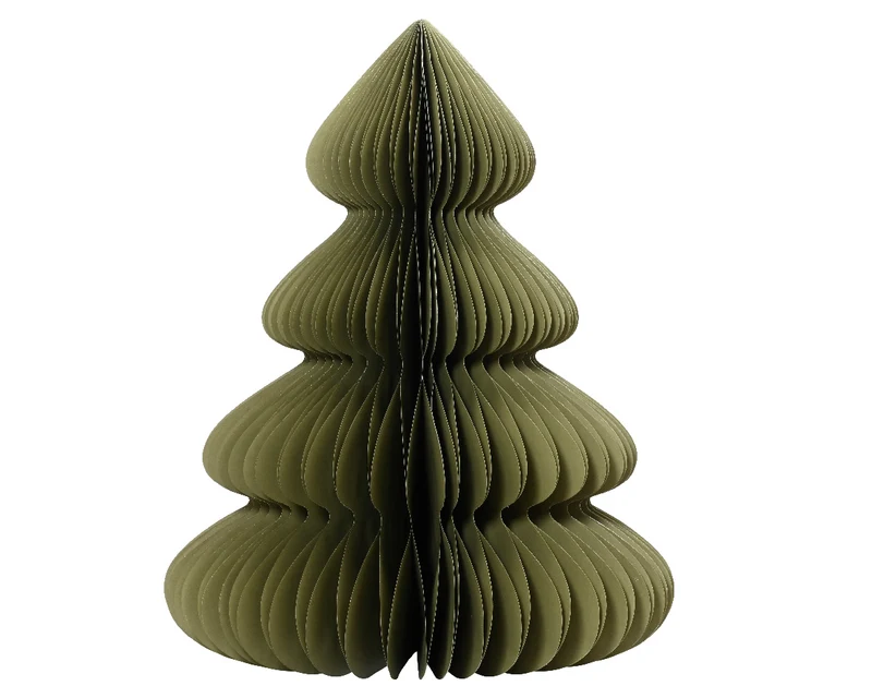Albero di natale decorativo in Carta Verde 48cm
