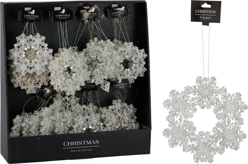 Corona Trasparente 12cm Argento