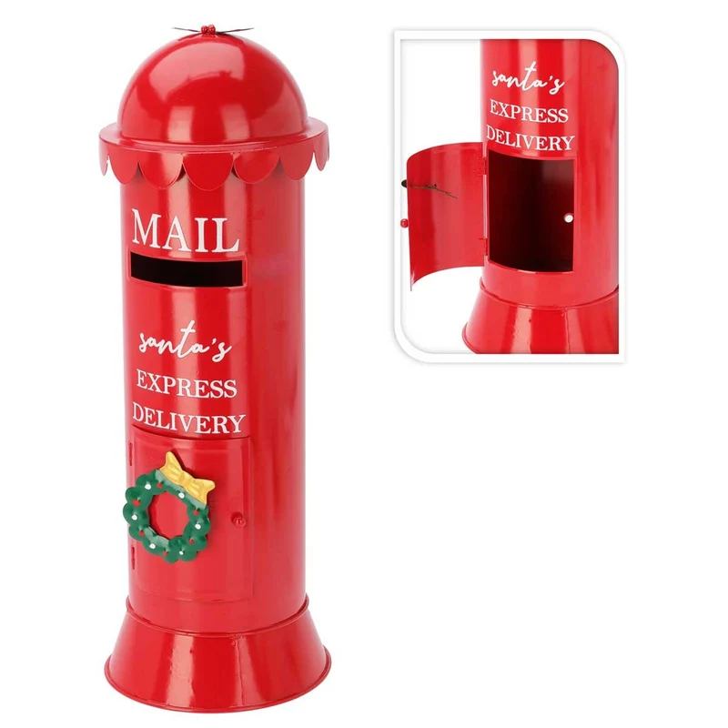 cassetta postale rossa 50cm