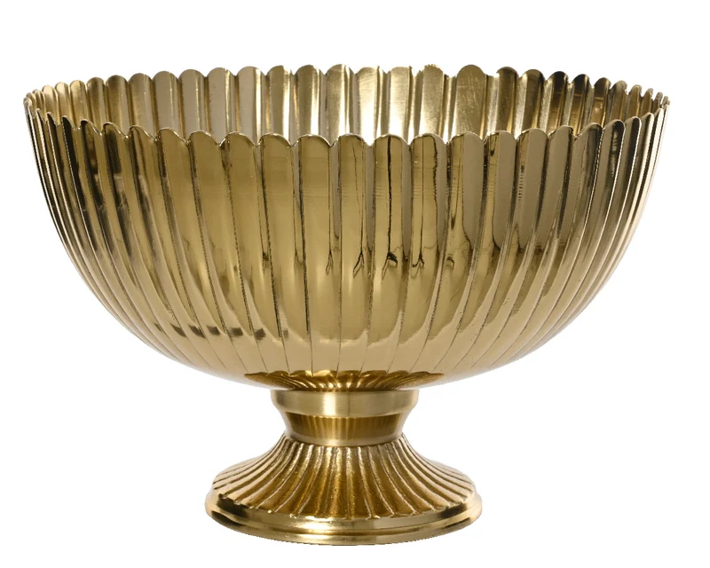 CIOTOLA DECORATIVA A FORMA DI COPPA ORO