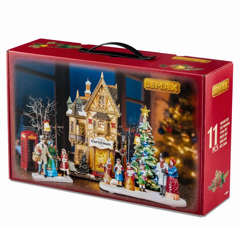 TANNENBAUM CHRISTMAS SHOPPE SET CON ALIMENTATORE 4.5V – LEMAX COD. 56678