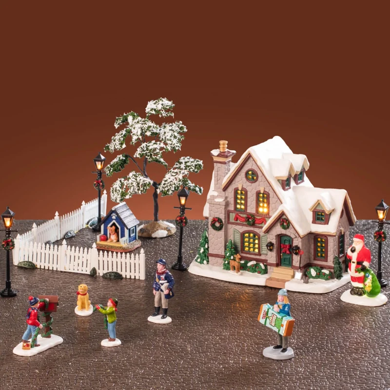 WHITE CHRISTMAS SET CON ALIMENTATORE 4.5V – LEMAX COD. 56671