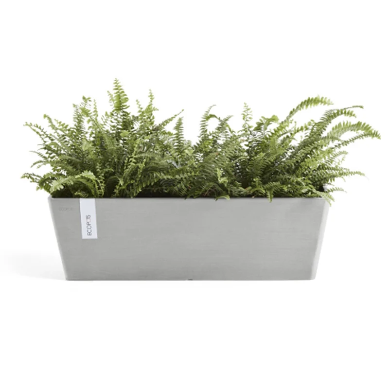 CASSETTA RETTANGOLARE BRUGES L45XP17XH17CM BIANCO/GRIGIO