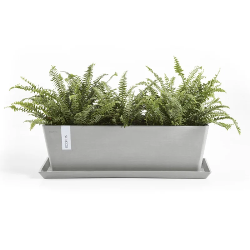 CASSETTA RETTANGOLARE BRUGES L45XP17XH17CM BIANCO/GRIGIO