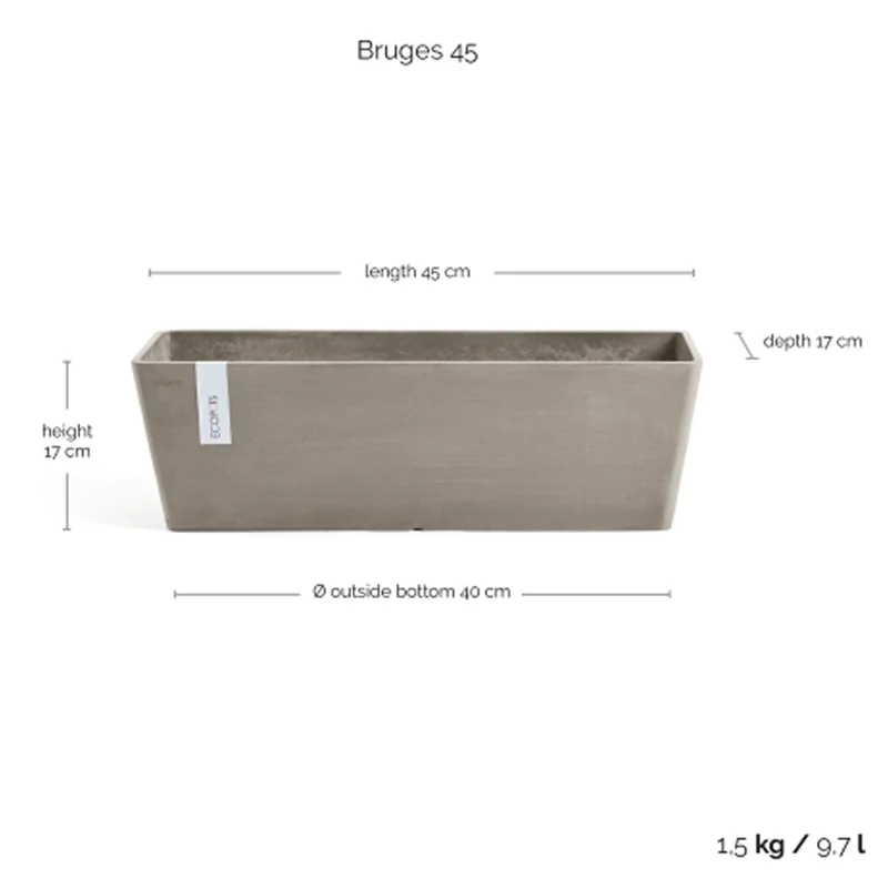 CASSETTA RETTANGOLARE BRUGES L45XP17XH17CM TALPA