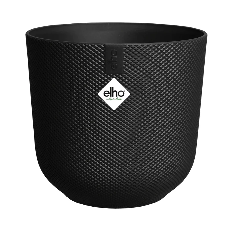 VASO JAZZ ROUND 23CM LIVING BLACK