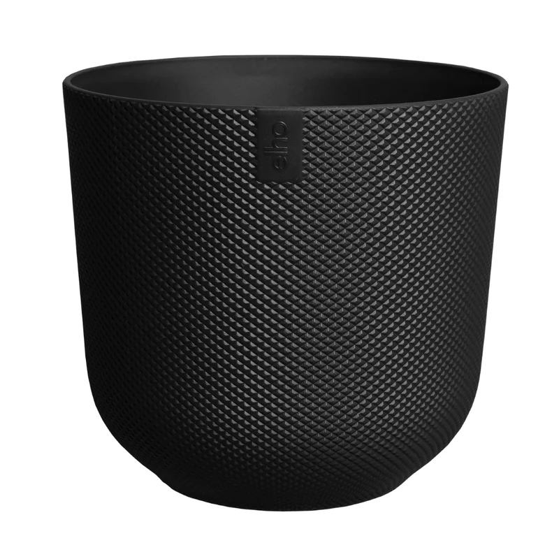 VASO JAZZ ROUND 19CM LIVING BLACK