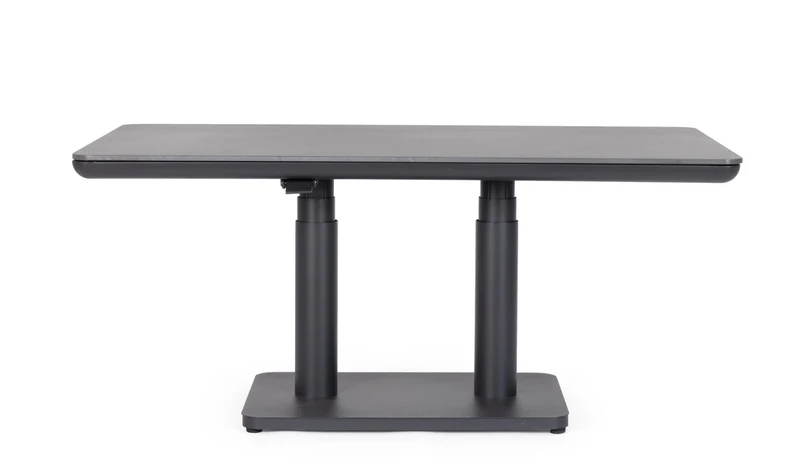 TAVOLO MIGUEL 140X80X51/72CM ALTEZZA REGOLABILE ANTRACITE