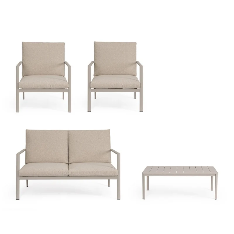 SET SALOTTO CON CUSCINI KONNOR RASTIN 4 PEZZI