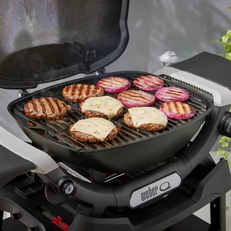 BARBECUE A GAS Q1200N CON RIPIANI LATERALI E STAND