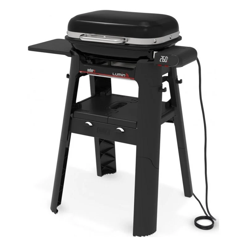 BARBECUE ELETTRICO LUMIN SMART COMPACT CON STAND NERO