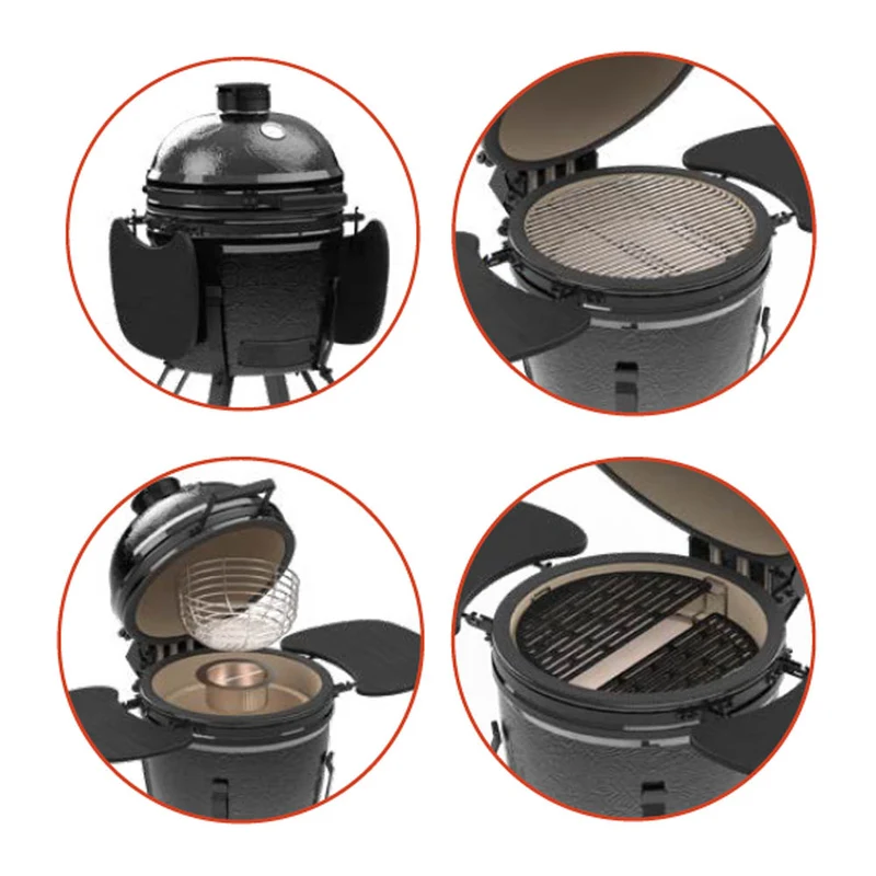 BARBECUE A CARBONELLA KAMADO KAMAL 2.0 XL NERO