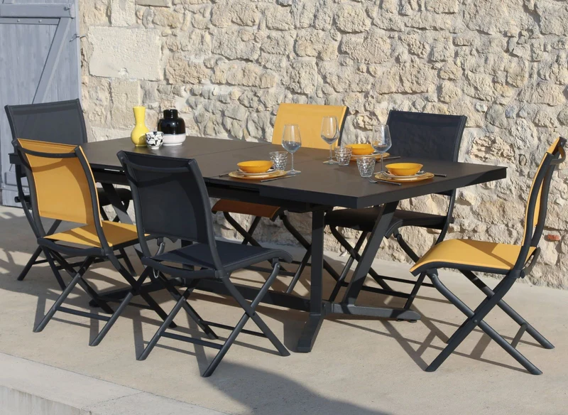 TAVOLO VITA 180/240X100 ALLUNGABILE IN KEDRA OXYDE