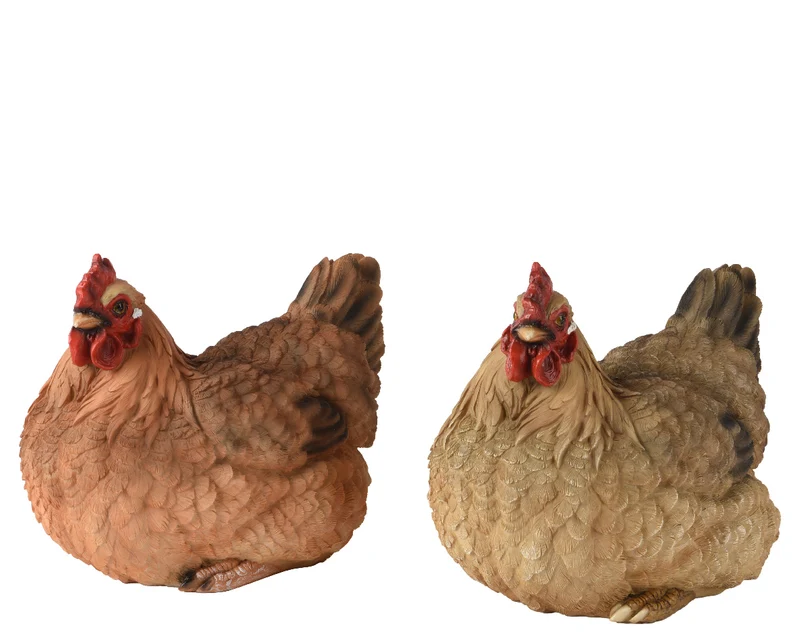 1 GALLINA IN POLIRESINA MODELLO ASSORTITO