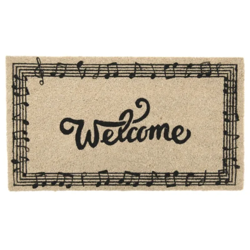 ZERBINO "WELCOME" CON NOTE MUSICALI