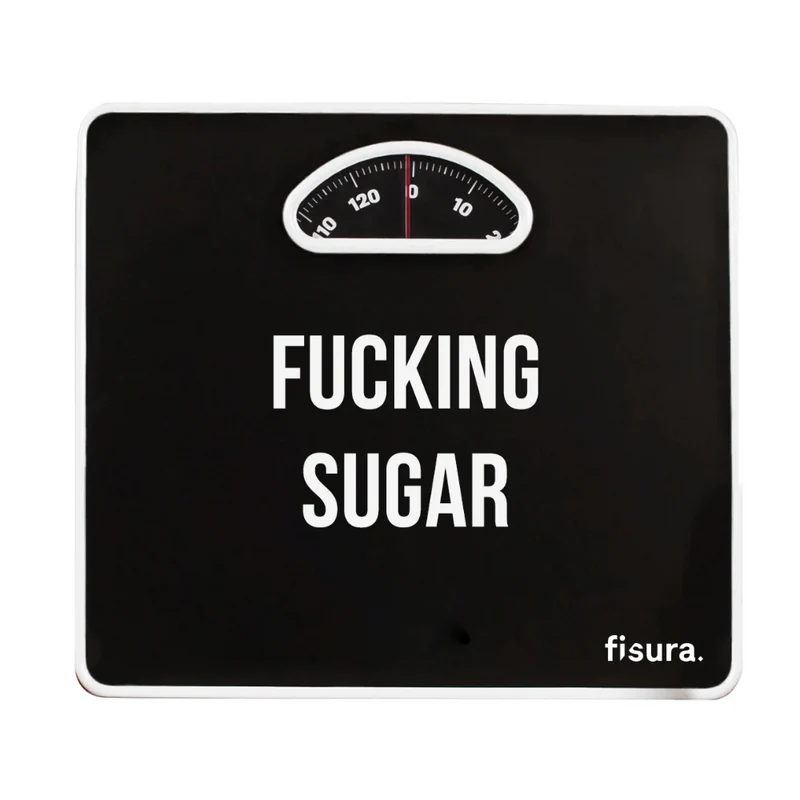 BILANCIA PESAPERSONE "FUCKING SUGAR" NERA