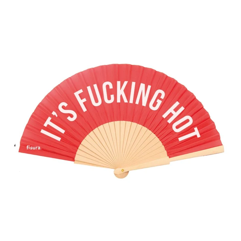 VENTAGLIO ROSSO "IT'S FUCKING HOT"