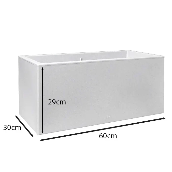 FIORIERA VIVO NEXT LONG 60X30XH29CM LIVING GRIGIO