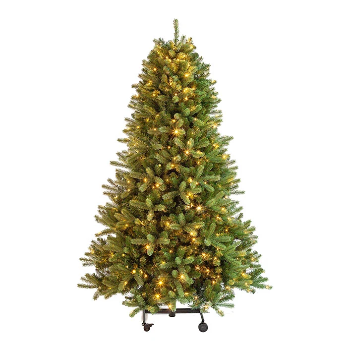 ALBERO DI NATALE AUTOMATICO CON LED, HUBART GROW, 225CM, VERDE