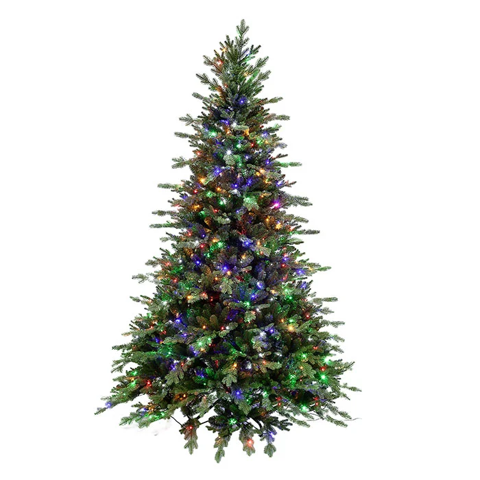 ALBERO DI NATALE CON LED, BRIDGE MOUNTAIN, 210CM, VERDE