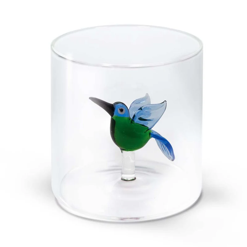 BICCHIERE IN VETRO BOROSILICATO 250ML COLIBRI