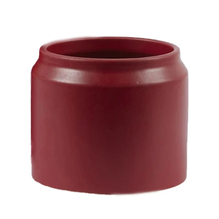 VASO DECORATIVO IN CERAMICA Ø15,5XH13,5 ROSSO