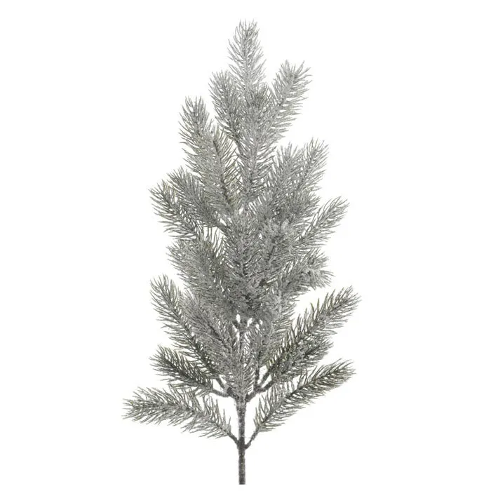 RAMO DI PINO INNEVATO, L5XL11XH36CM, BIANCO